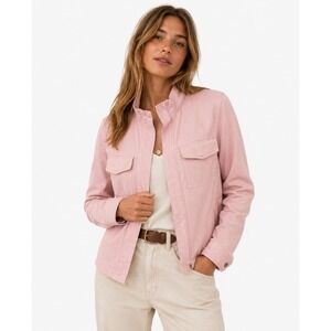 Boden Millitary Urban Chore Jacket Womens Size 2 Pink Pastel Utility Soft Girl